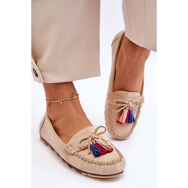 Step in style Mocassins Modelo Dorine GS37 Bege - Entre com estilo 1