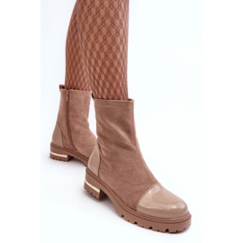 Step in style Botas Modelo Shendete JJ46P Bege - Entre com estilo 2