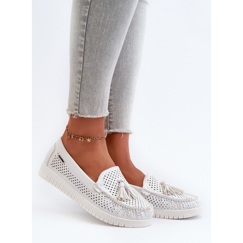 Step in style Mocassins Modelo Tinami HH503-9 Branco - Entre com estilo 1