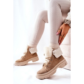 Step in style Trappers Modelo Karley Z653 Bege - Entre com estilo 1