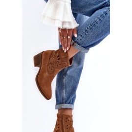 Step in style Botas Modelo Da SN622-20 Camel Suede - Entre com estilo castanho 2