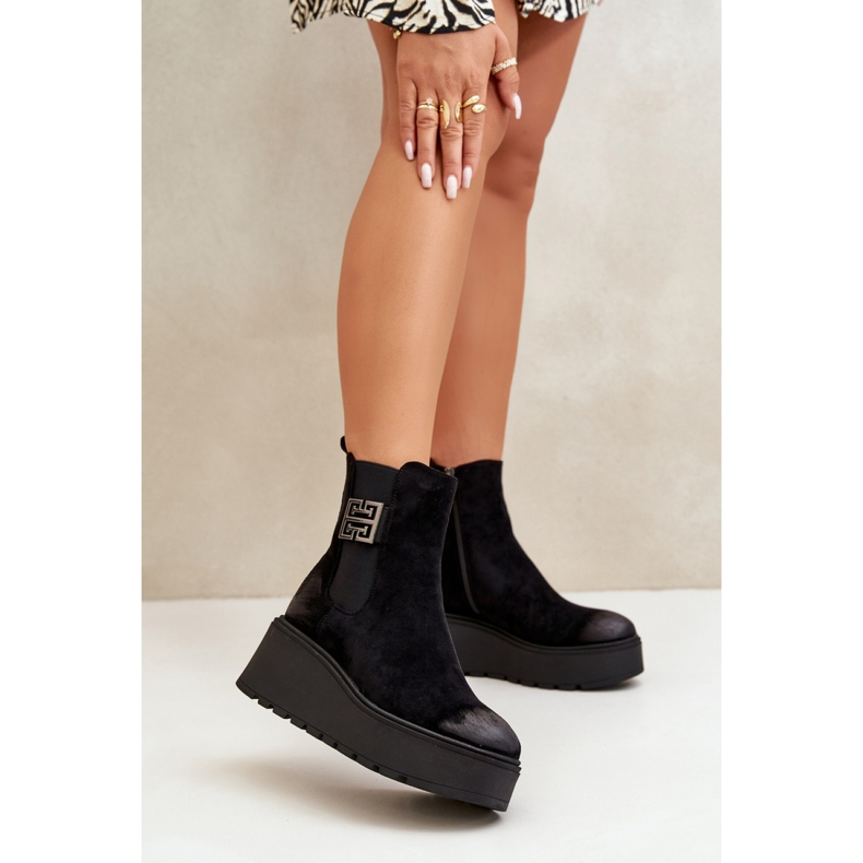 Step in style Botas Chelsea Modelo Vinceza 58339 Pretas - Entre com estilo preto 1