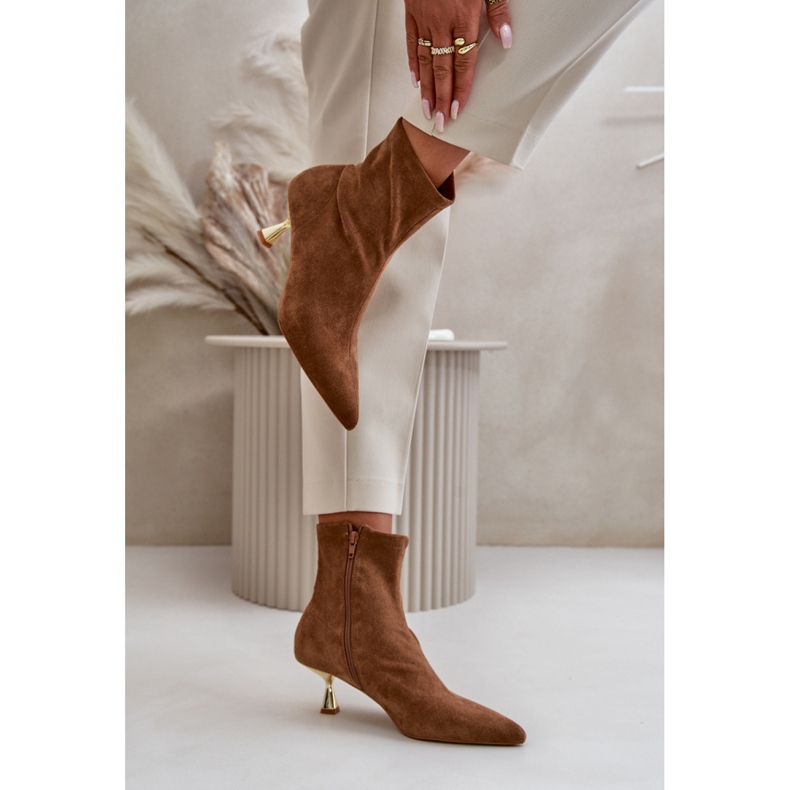 Step in style Botas Modelo Irithare GP12 Camel - Entre com estilo marrom 1