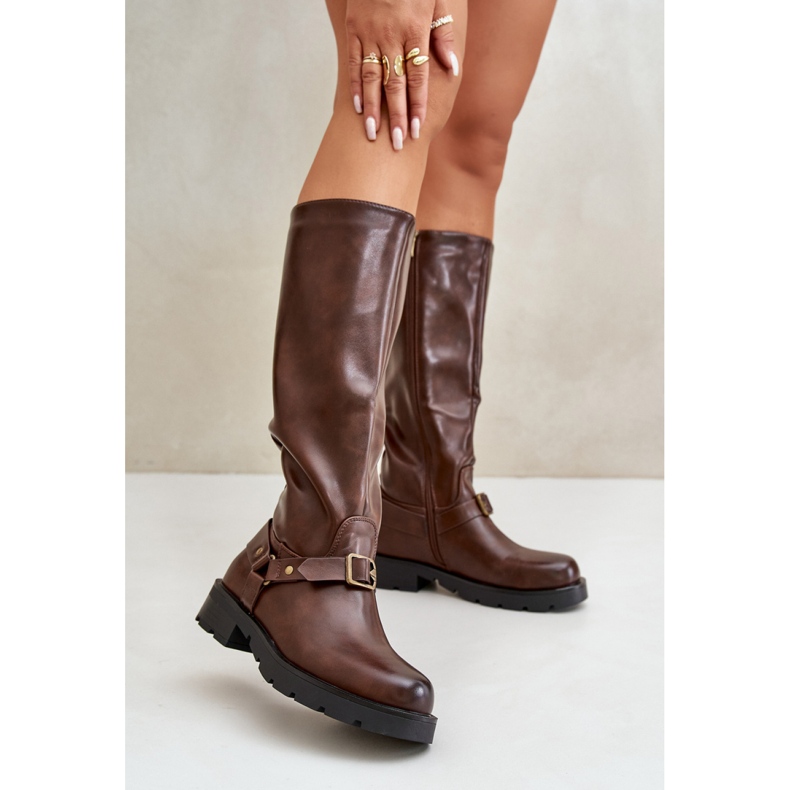 Step in style Botas Modelo Tialethe CLS-330 Marrom - Entre com estilo 1
