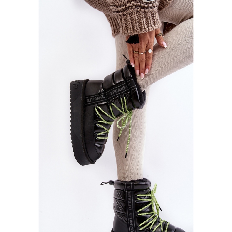 Step in style Botas de neve Modelo D.Franklin DFSH371007 Pretas - Entre com estilo preto 2