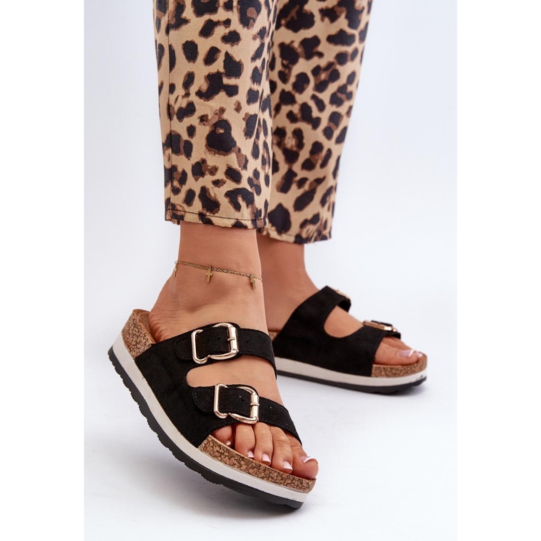 Step in style Sandália Chinelo Modelo Ursila 24DZ21-7225 Preta - Entre com estilo preto 2