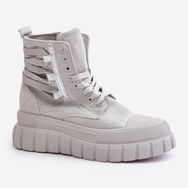Step in style Tênis Modelo Zaidria EV-337 Cinza – Entre com estilo 2