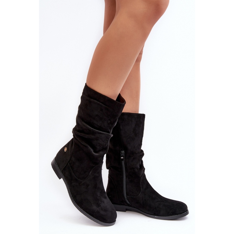 Step in style Botas Modelo Kotine 23BT35-6448 Pretas - Entre com estilo preto 1