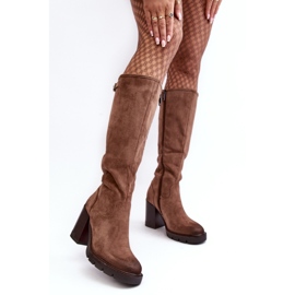 Step in style Botas Modelo Alzeta 58106 Bege Escuro - Entre com estilo 1