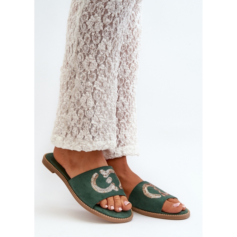 Step in style Chinelos Sandália Modelo S.Barski KV27-052 Verde - Entre com estilo 1 Step in style Chinelos Sandália Modelo S.Barski KV27-052 Verde - Entre com estilo 1