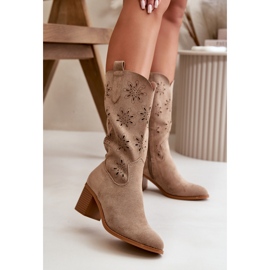 Step in style Botas Modelo Nevilos RMR2337-11 Bege - Entre com estilo 1