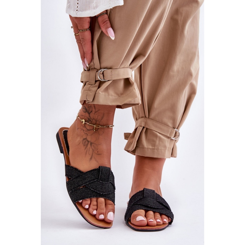 Step in style Chinelo Sandália Modelo Aversa W-112 Preta - Entre com estilo preto 1 Step in style Chinelo Sandália Modelo Aversa W-112 Preta - Entre com estilo preto 1