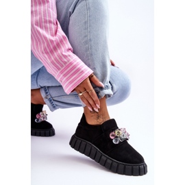 Step in style Calçado Esportivo Modelo Desire NB615 Camurça Preta - Entre com estilo preto 2