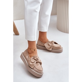 Step in style Mocassins Modelo Naivine JH372 Bege - Entre com estilo 1