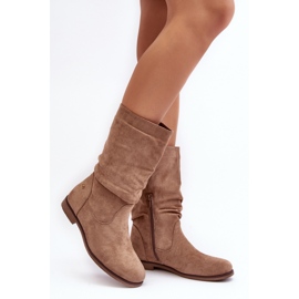 Step in style Botas Modelo Kotine 23BT35-6448 Bege - Entre com estilo 1