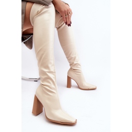 Step in style Botas Modelo Ocella 6028 Bege - Entre com estilo 2