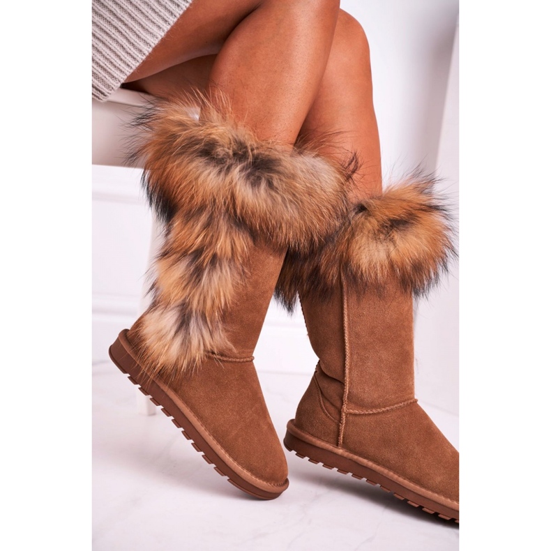 Step in style Botas de neve Modelo Balvin W19112 Marrom - Entre com estilo bege 1