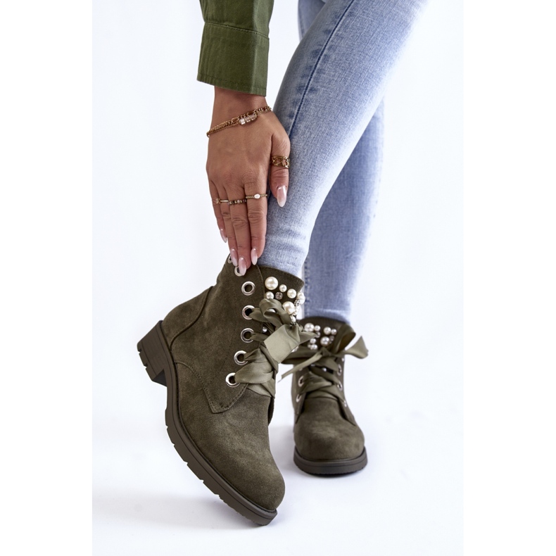 Step in style Botas Modelo Raiso CLS-206 Verde – Entre com estilo 1