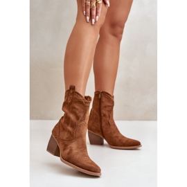 Step in style Botas Modelo Narinae CHC359 Camel - Entre com estilo marrom 1