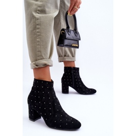 Step in style Botas Modelo Antede L08-206 Camurça Preta - Entre com estilo preto 1