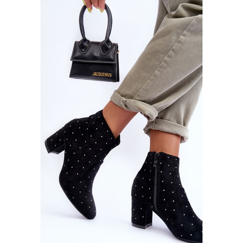 Step in style Botas Modelo Antede L08-206 Camurça Preta - Entre com estilo preto 2