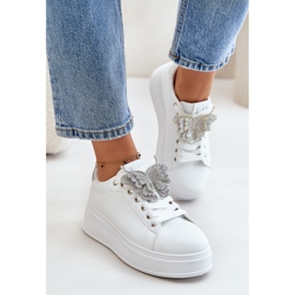 Step in style Calçado Esportivo Modelo Naritevia YY-23 Branco/Prata - Entre com estilo 1 Step in style Calçado Esportivo Modelo Naritevia YY-23 Branco/Prata - Entre com estilo 1