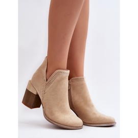 Step in style Botas Modelo Jolnima A5729-39 Bege Claro - Entre com estilo 1