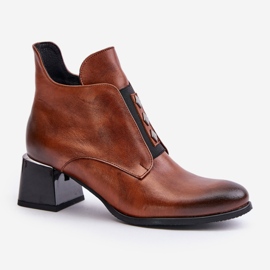 Step in style Botas Modelo Zazoo 60504 Marrom - Entre com estilo castanho 2