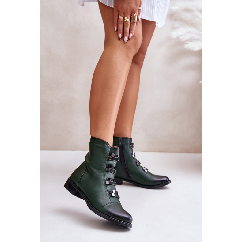 Step in style Botas Modelo Evalith ASA62-30 Verde - Entre com estilo 1