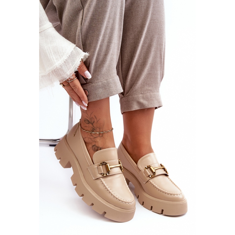 Step in style Calçado Modelo Peuria 2644-2 Couro Bege - Entre com estilo 1