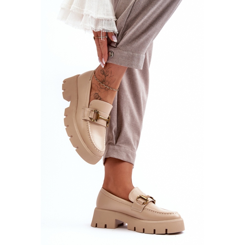 Step in style Calçado Modelo Peuria 2644-2 Couro Bege - Entre com estilo 2