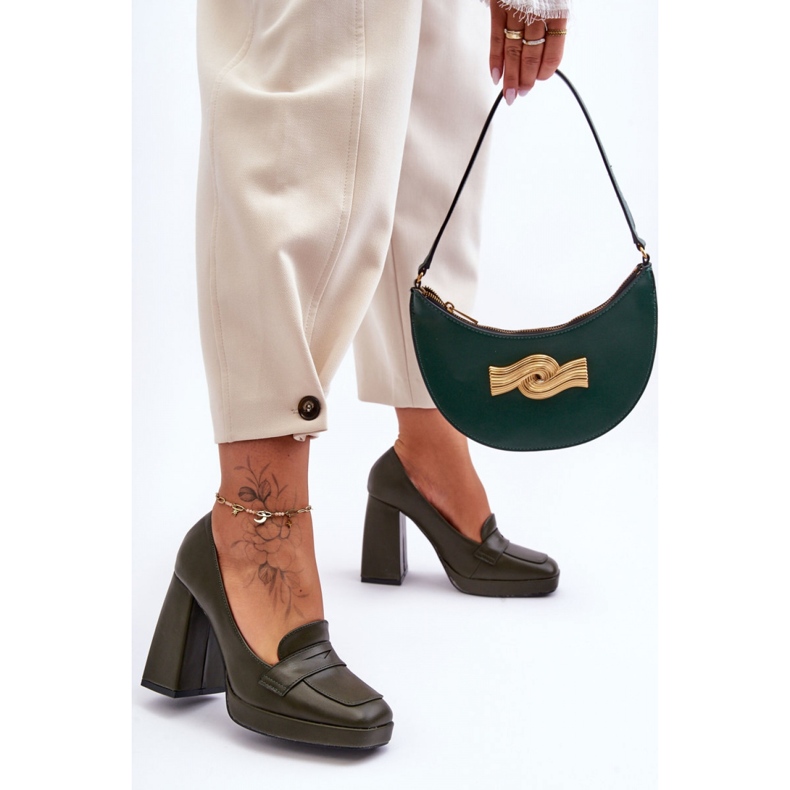 Step in style Bombas Modelo Alisa M046 Verde - Entre com estilo 1