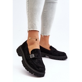 Step in style Mocassins Modelo Flanila 62124 Camurça Preta – Entre com estilo preto 2