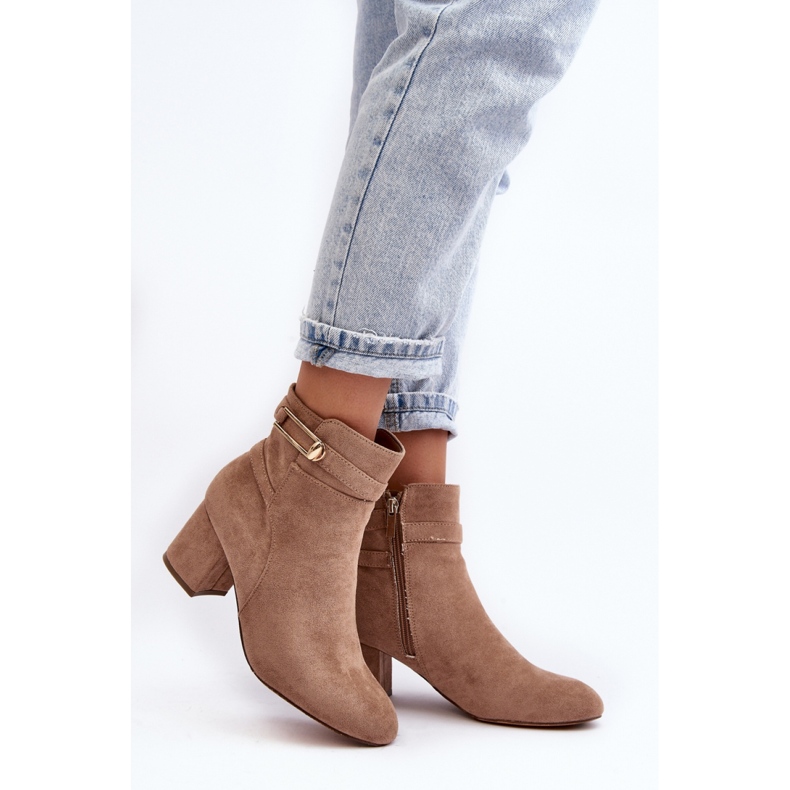 Step in style Botas Modelo Verice 23BT35-6425 Bege - Entre com estilo 1 Step in style Botas Modelo Verice 23BT35-6425 Bege - Entre com estilo 1