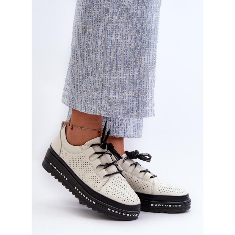 Step in style Sapatos Modelo S.Barski LR769A Bege - Entre com estilo 1