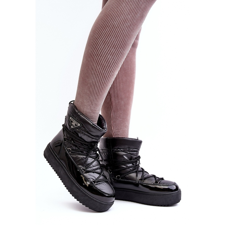 Step in style Botas de neve Modelo Fleure NB606 Pretas - Entre com estilo preto 1