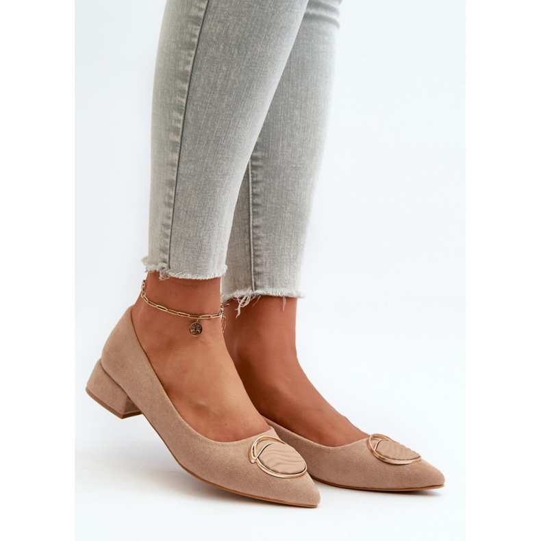 Step in style Bombas Modelo S.Barski KV27-037 Bege - Entre com estilo 1