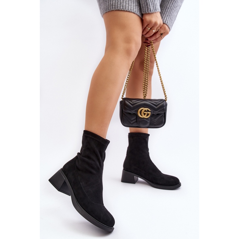 Step in style Botas Modelo Aphroteia 23BT35-6449 Camurça Preta - Entre com estilo preto 2 Step in style Botas Modelo Aphroteia 23BT35-6449 Camurça Preta - Entre com estilo preto 2