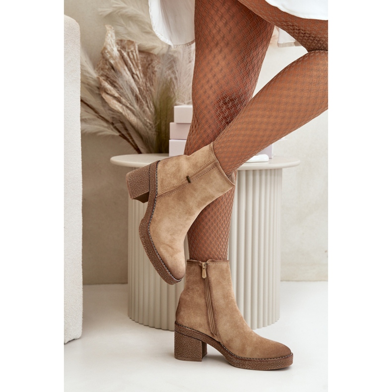 Step in style Botas Modelo Arkesia KE219 Bege - Entre com estilo 1
