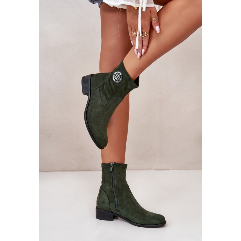 Step in style Botas Modelo Lerioria ASA198-28 Verde - Entre com estilo 2