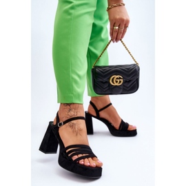 Step in style Sandálias Modelo Verda ZY222 Pretas - Entre com estilo preto 1