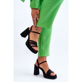 Step in style Sandálias Modelo Verda ZY222 Pretas - Entre com estilo preto 2