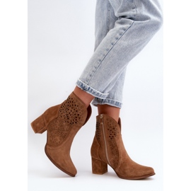 Step in style Botas Modelo Zazoo 3166/P Camel - Entre com estilo castanho 1