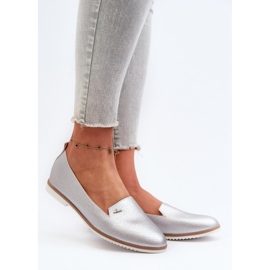 Step in style Mocassins Modelo Enzla W-98 Prata – Entre com estilo cinza 1