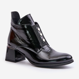 Step in style Botas Modelo Zazoo 60504 Verniz Preto - Entre com estilo 2