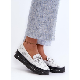 Step in style Mocassins Modelo S.Barski LR750 Branco - Entre com estilo 1