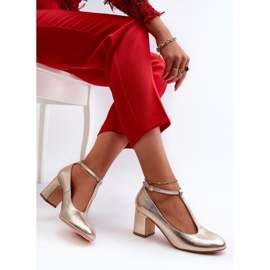 Step in style Bombas Modelo Raniyah 834283 Ouro - Entre com estilo amarelo 1