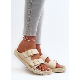Step in style Sandália Chinelo Modelo Big Star NN274A752 Bege - Entre com estilo 1
