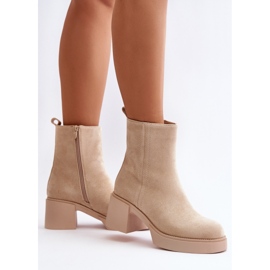 Step in style Botas Modelo Meriluna YK39P Bege Claro - Entre com estilo 1