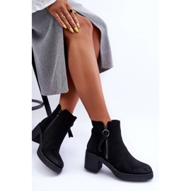 Step in style Botas Modelo Limoso M706 Camurça Preta - Entre com estilo preto 2
